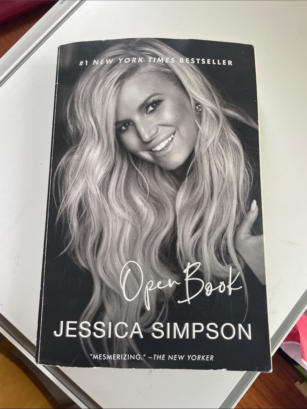 Jessica Simpson Open Book - Black & White Cover